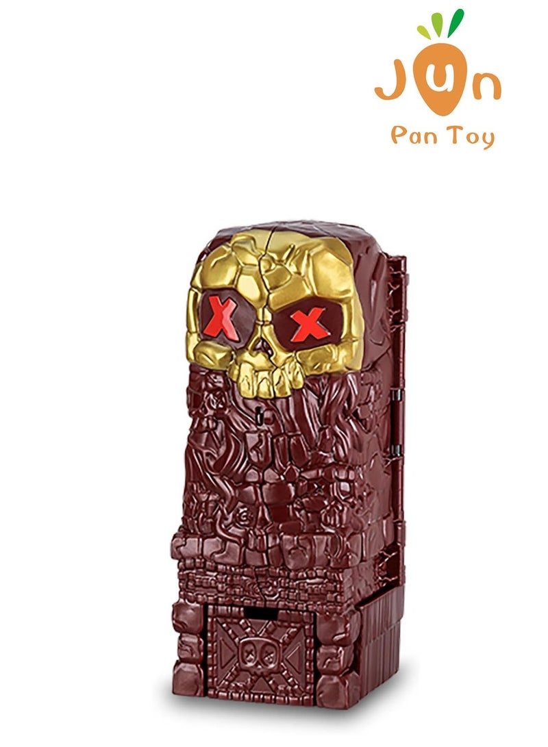 تريجير X أصلي Moose Toys Treasure X Lost Landsبرج الحمم البركانية في جزيرة الجمجمة طقم ألعاب مغامرة 15 مستويات كنز ذهبي للعبة مجسمات هدايا أولاد - Image 4