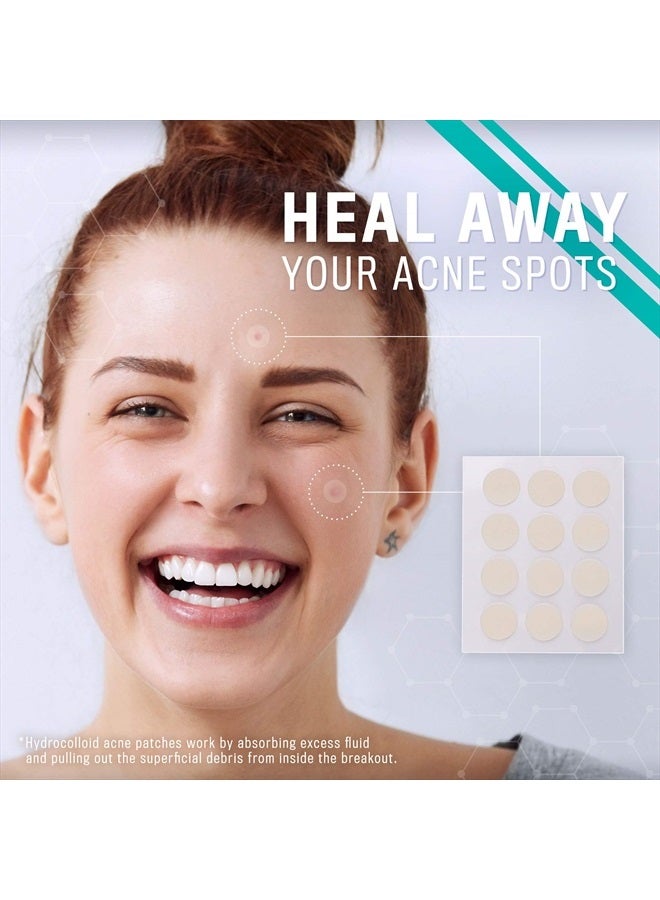 LotFancy لصقات البثور، 24 قطعة من وسادات البثور و 12 نقطة من لاصق حب الشباب، وسادة جل للبثور - 8 أحجام لاصقات لاصقة مائية هيدروكوليد لمنع واستعادة البثور في القدم، أصابع القدم، كعب - Image 5