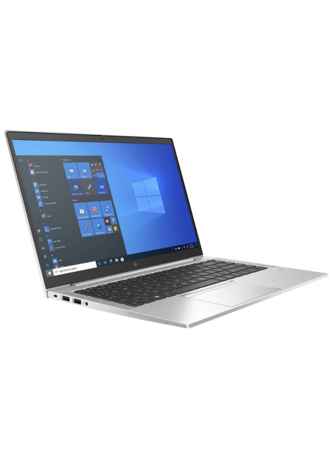 HP لابتوب HP EliteBook 835 G8 المجدد، AMD Ryzen 5 Pro 5650U، 256GB SSD، 16GB RAM، رسومات AMD Radeon، شاشة IPS بدقة Full HD مقاس 13.3 بوصة، ويندوز 11 برو – فضي - Image 1