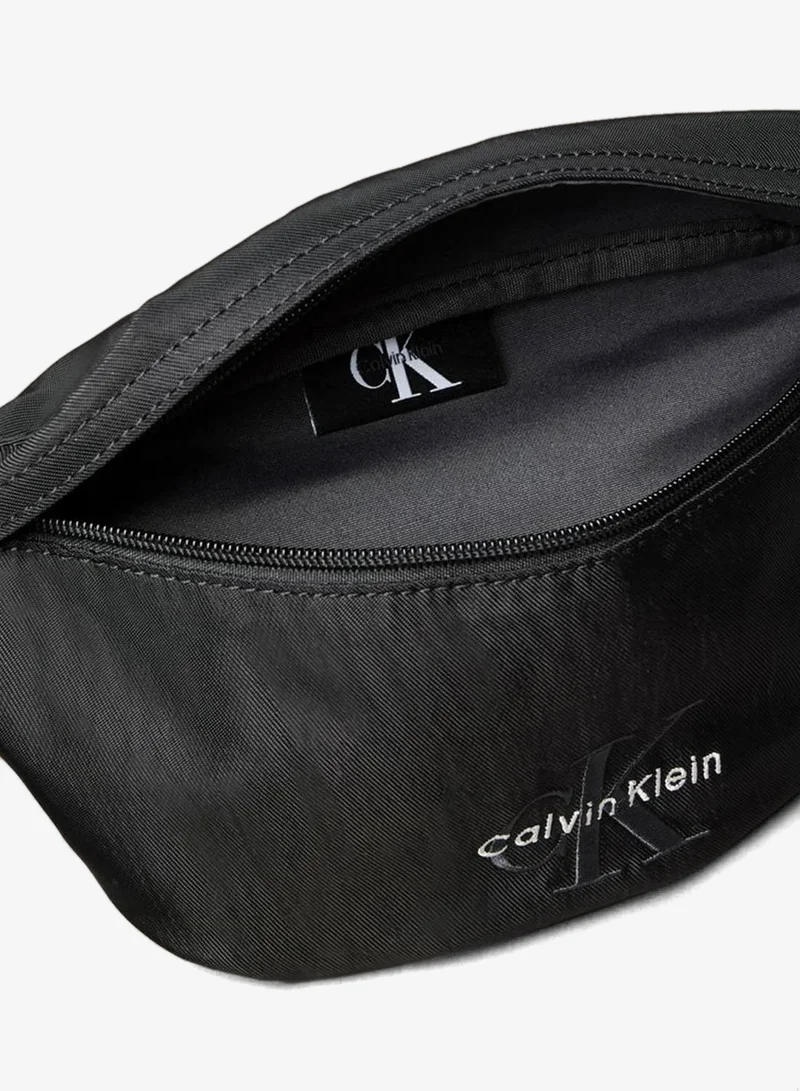 Calvin Klein Black Nylon Monogram Logo Waistpack for Men | Best Price UAE