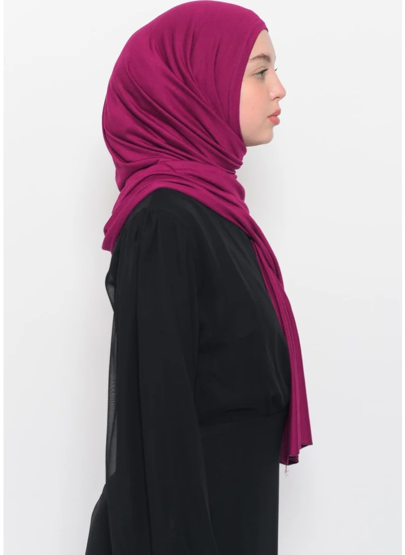 التوبة Ready Practical Interlocking Luxury Organic Plain Combed Cotton Shawl Cross Aligned - Dark Fuchsia