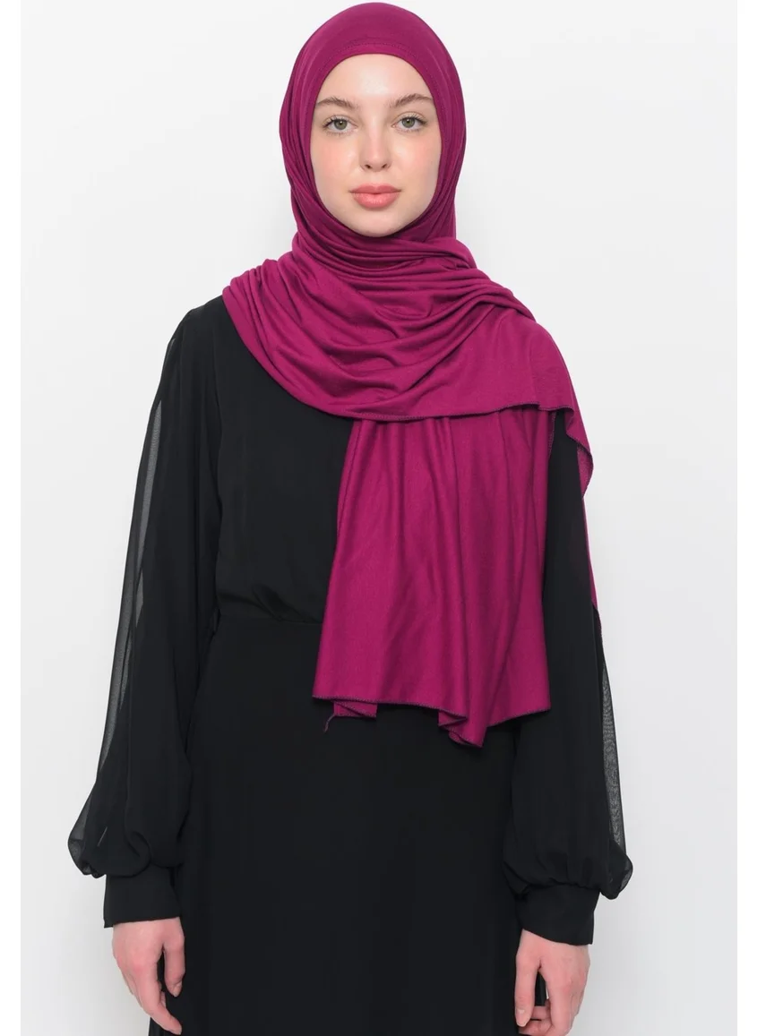 التوبة Ready Practical Interlocking Luxury Organic Plain Combed Cotton Shawl Cross Aligned - Dark Fuchsia