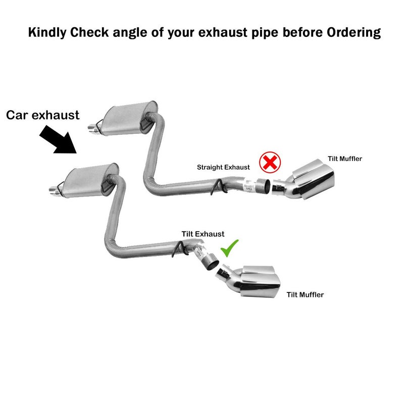 Oshotto Stainless Steel SS-010 Car Exhaust Muffler Silencer Cover Compatible with Jeep Compass (Chrome) - Image 3