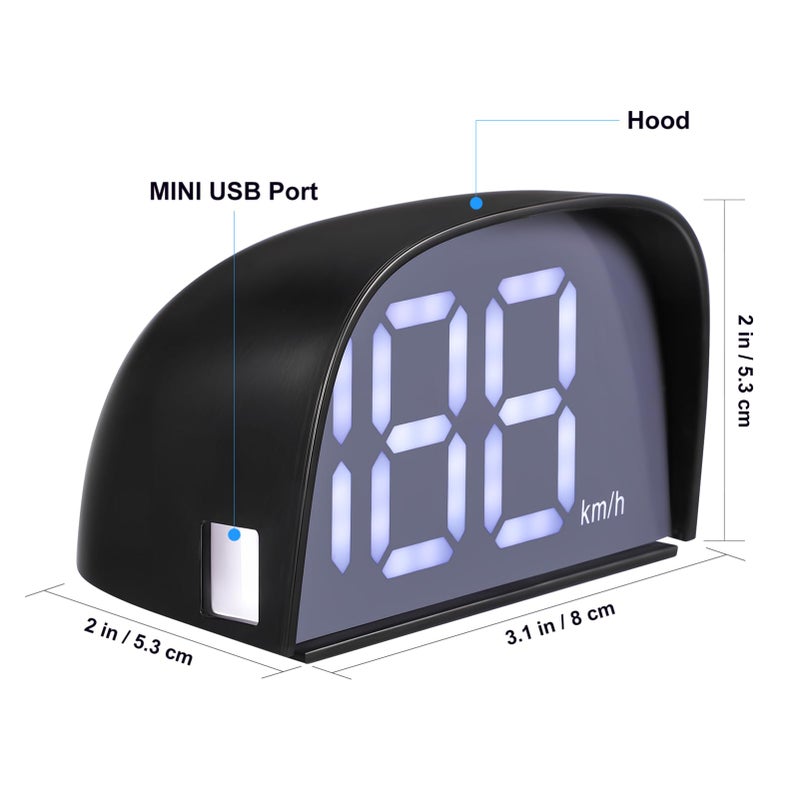 Universal Digital Car Speedometer Display with LED Screen for Dashboard - Image 4