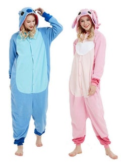 GGEROU Stitch Adult Onesie Animal Pajamas,Stitch Cosplay Costumes,Adult Hoodie Animal Jumpsuit Pyjamas Animal Outfit, Blue  - Image 4