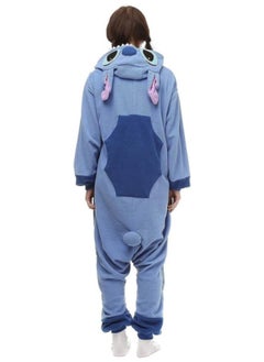 GGEROU Stitch Adult Onesie Animal Pajamas,Stitch Cosplay Costumes,Adult Hoodie Animal Jumpsuit Pyjamas Animal Outfit, Blue  - Image 3