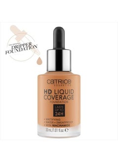 Catrice HD Liquid Coverage Foundation | High & Natural Coverage | Vegan & Cruelty Free (070 | Toffee Beige)  - Image 2