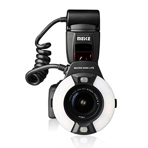 Meike MK-14EXT LED E-TTL Macro Ring Flash For Canon 5D II III 6D 7D 60D 70D 700D SLR Camera with 7 Adapter Ring - Image 1