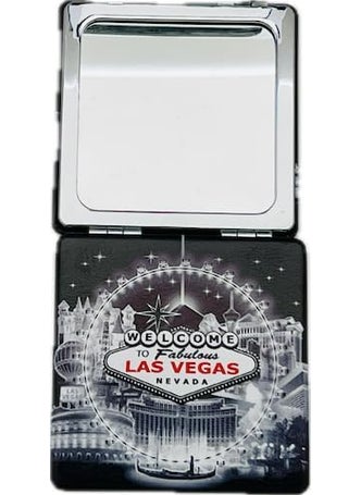 Rubies Rubies Las Vegas Landmark Square Compact Mirrors Travel Wallet (Standard) (Black) 