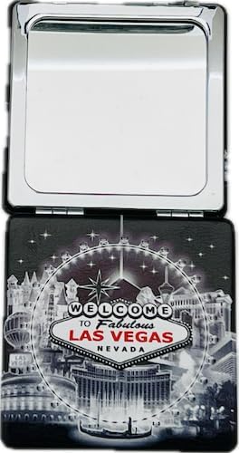 Rubies Rubies Las Vegas Landmark Square Compact Mirrors Travel Wallet (Standard) (Black)