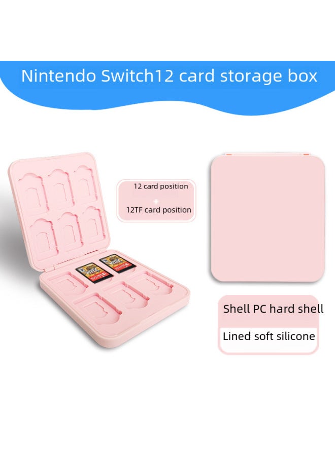 general Switch12 Card Position Magnetic Card Box 24 Game Card Box Nintendo Card Cassette Magnetic Large Capacity Oled-Product Color:Yellow Card Box-12 Card Position Buckle Card Box - Image 3