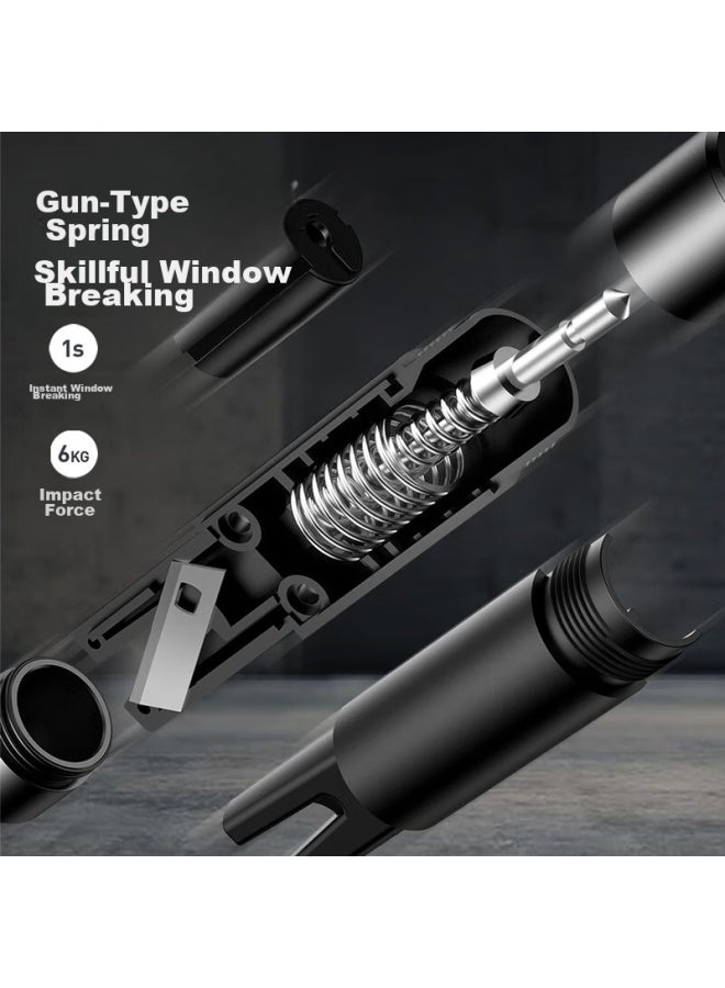 Baseus Car Safety Hammer, One-second Window Breaker, Emergency Rescue Multi-functional Cutter, Tungsten Steel Escape Hammer - Image 2