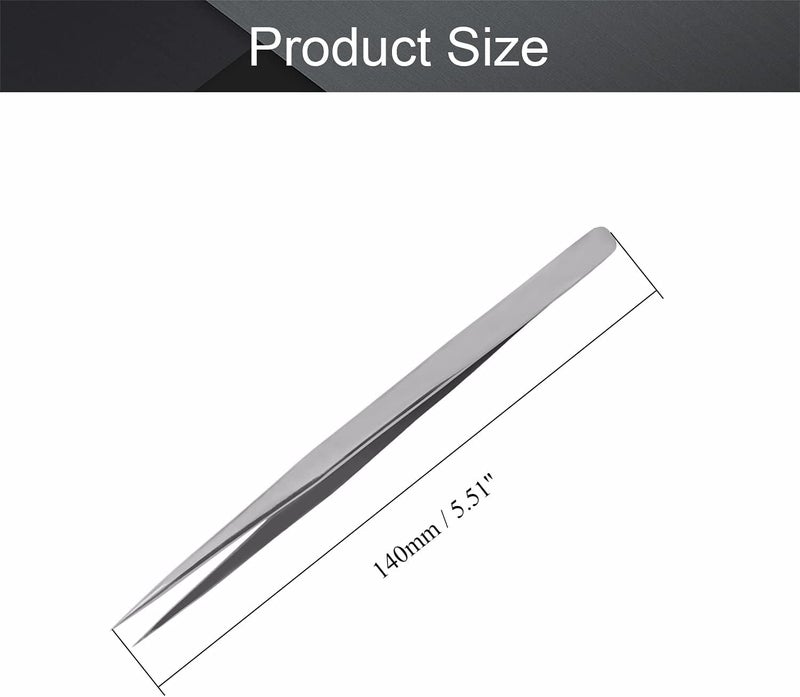 اتول مارت أدوات ميكرومغناطيسية عالية الدقة من ستيل المقاوم للصدأ من Utoolmart، نوع ST-11، بطرف مدبب، بغلاف من نوع OPP، لون فضي، 5 قطع - Image 2