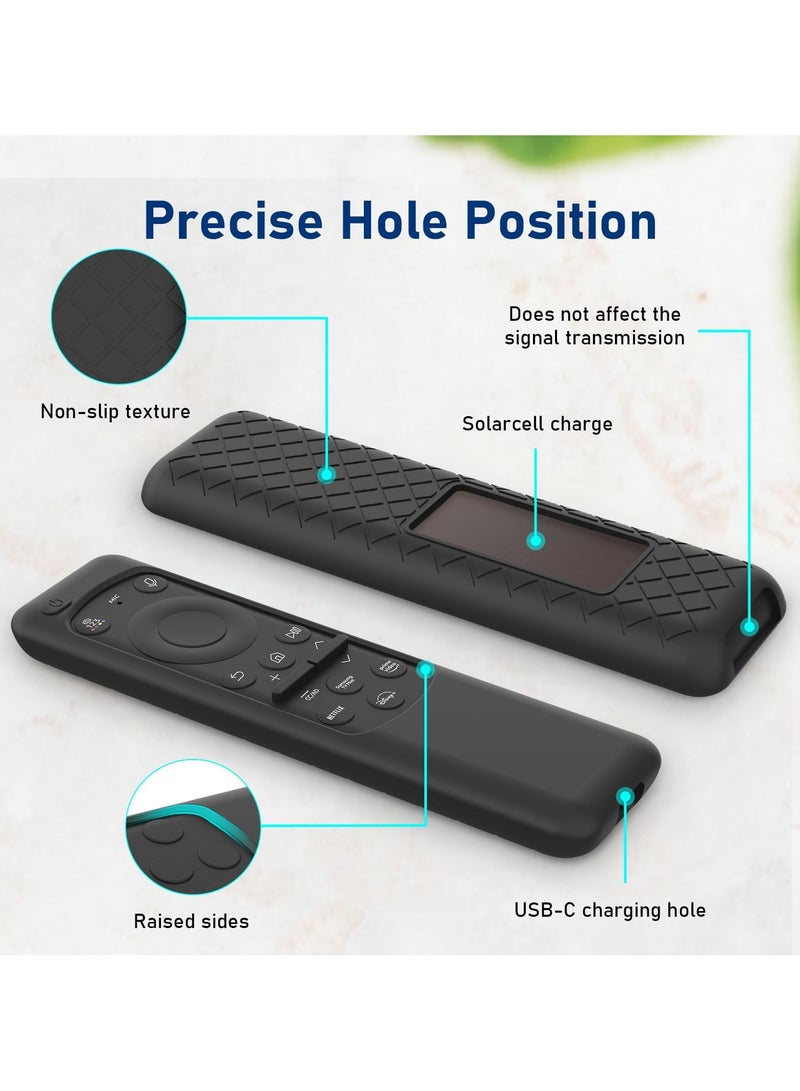 2023 New For Samsung BN59-01432A Solar Remote Control Silicone Protective Case For TM2360E Anti-Drop Dustproof Protector Sleeve (Black)  - Image 3