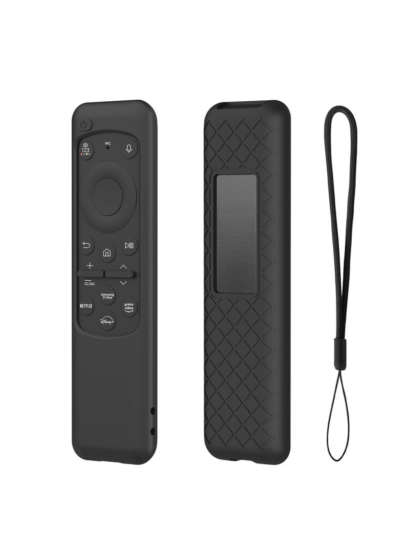 2023 New For Samsung BN59-01432A Solar Remote Control Silicone Protective Case For TM2360E Anti-Drop Dustproof Protector Sleeve (Black)  - Image 1