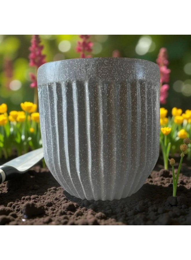 color zone pottery Indoor and outdoor home pots. Durable and strong construction, ideal for your large plants. Prevents discoloration and cracking from exposure to sunlight. Resistant to water, sunlight and weather factors. Fiber. - Image 1
