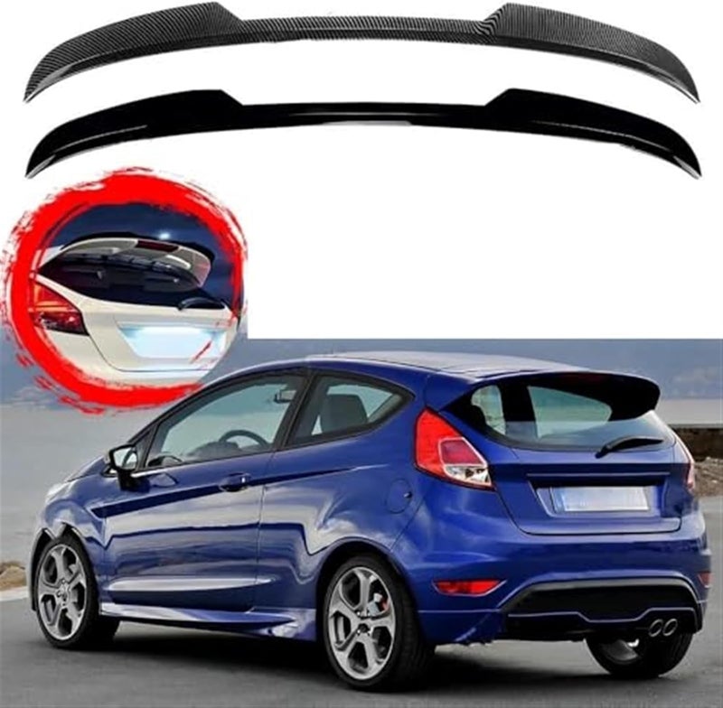 Vuzmode Gloss Black Rear Trunk Spoiler for Ford Fiesta - Image 2