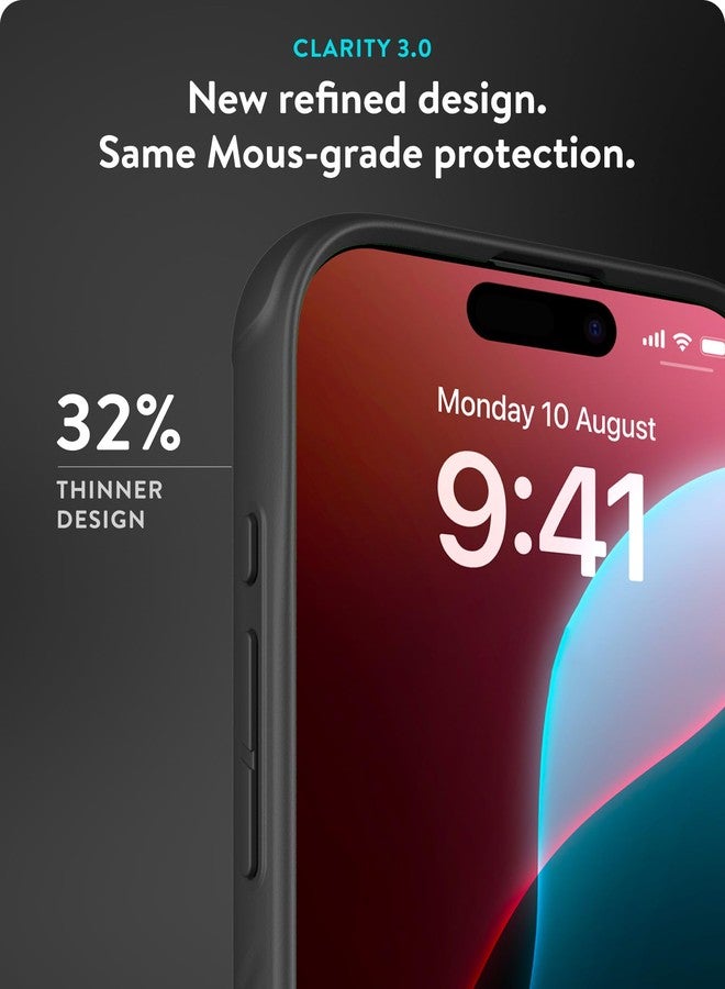 ماوس جراب Mous شفاف لهاتف iPhone 16 Pro متوافق مع MagSafe - شفافية 3.0 متقزحة الألوان - تصميم نحيف مقاوم للخدوش وواضح تمامًا - Image 2