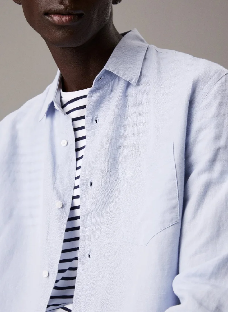 CALVIN KLEIN Linen Cotton Shirt