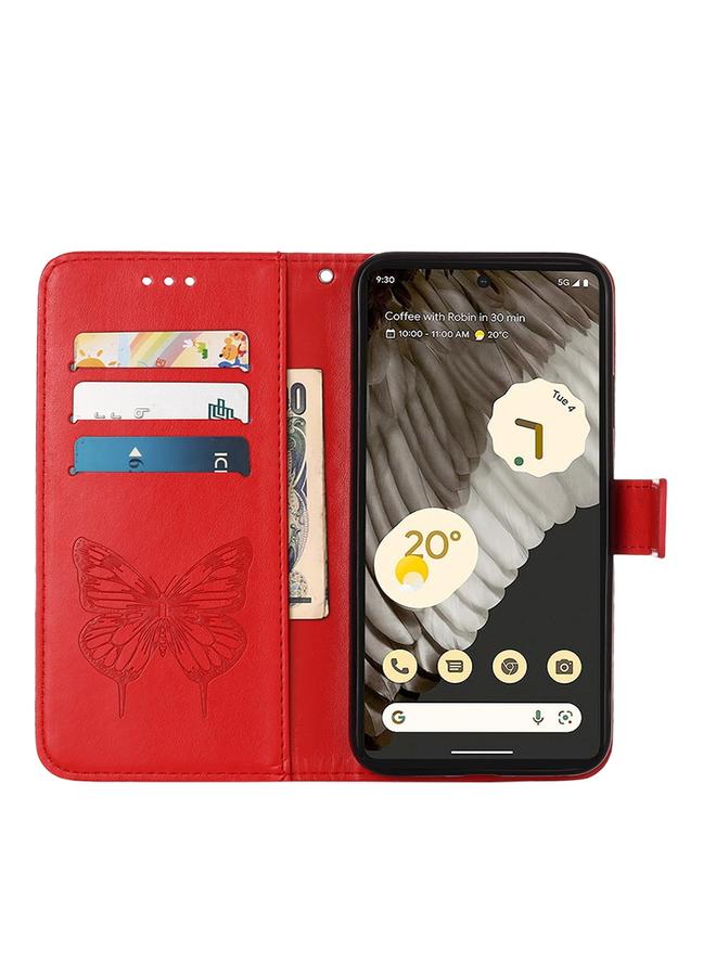 Green Tiger Case For Google Pixel 8 Pro Embossed Butterfly Leather Phone Case - Image 4