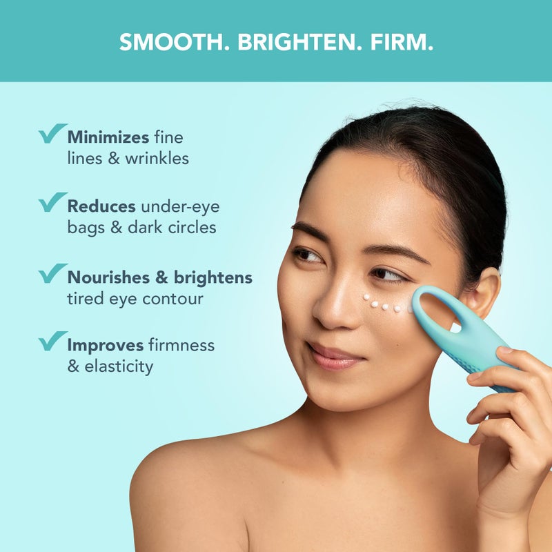 FOREO IRIS C-Concentrated Brightening Eye Cream for Dark Circles and Puffiness - Under Eye Brightener - Hyaluronic Acid - Antioxidant - Vegan - Travel Size - All Skin Types - 0.5 oz - Image 2