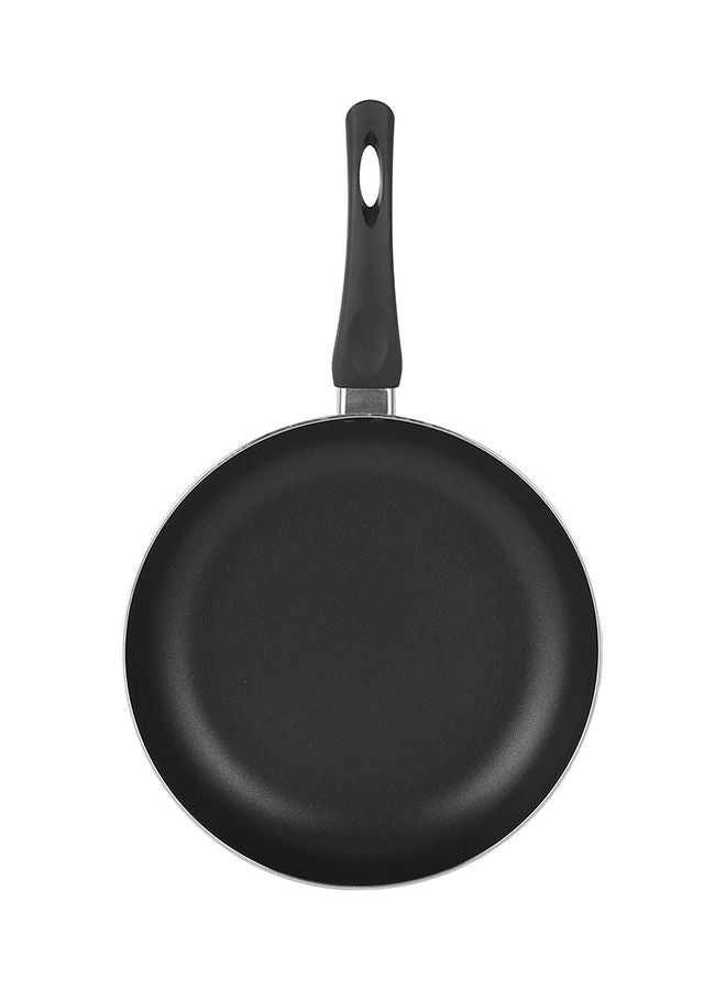 Royalford Aluminum Fry Pan With Tempered Glass Lid Strong Aluminum Body With Non Stick Coating And Bakelite Handle Compatible With Hot Plate Halogen Ceramic And Gas Stovetops Grey - Image 5