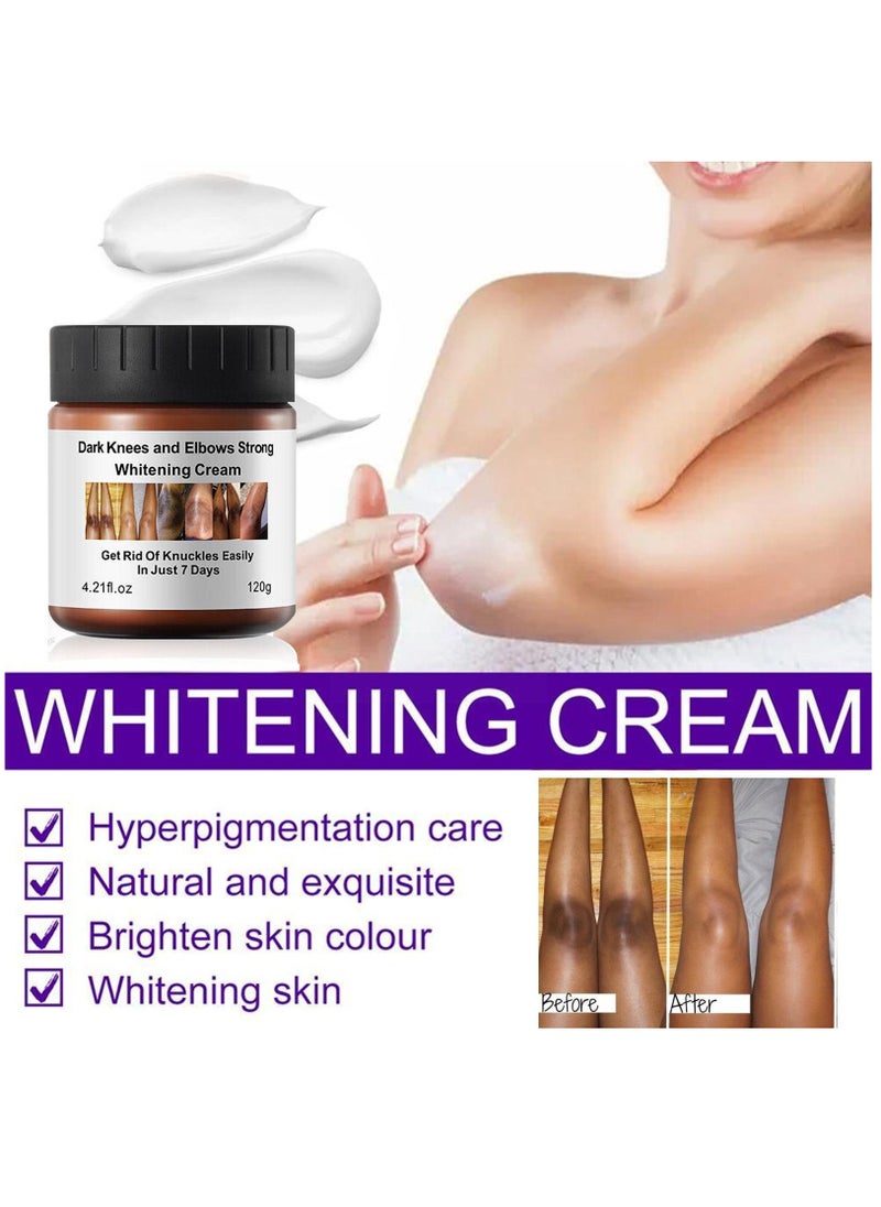 MOOYAM - Dark Knees and Elbows Strong Whitening Cream 120g Get Rid of Knuckles Easily in Just 7 Days Skin Whitening Improve Skin Tone Nourishing and Moisturizing Cream - Image 1