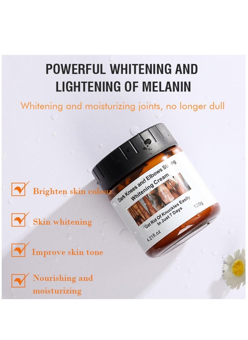 MOOYAM - Dark Knees and Elbows Strong Whitening Cream 120g Get Rid of Knuckles Easily in Just 7 Days Skin Whitening Improve Skin Tone Nourishing and Moisturizing Cream - Image 1
