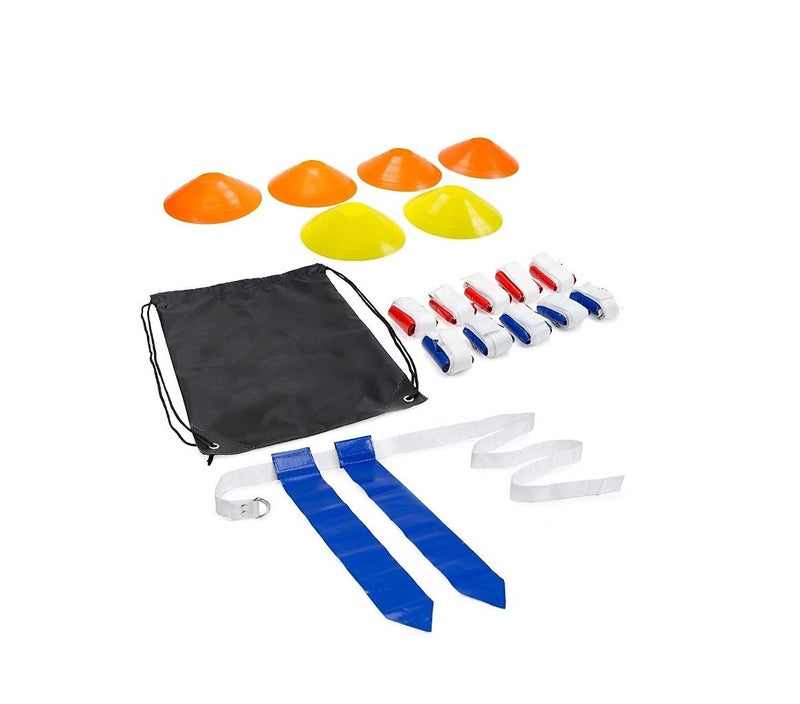 BARNETT FLAG FOOTBALL KIT 6 cones 10 belts 2 flags per belt a bag