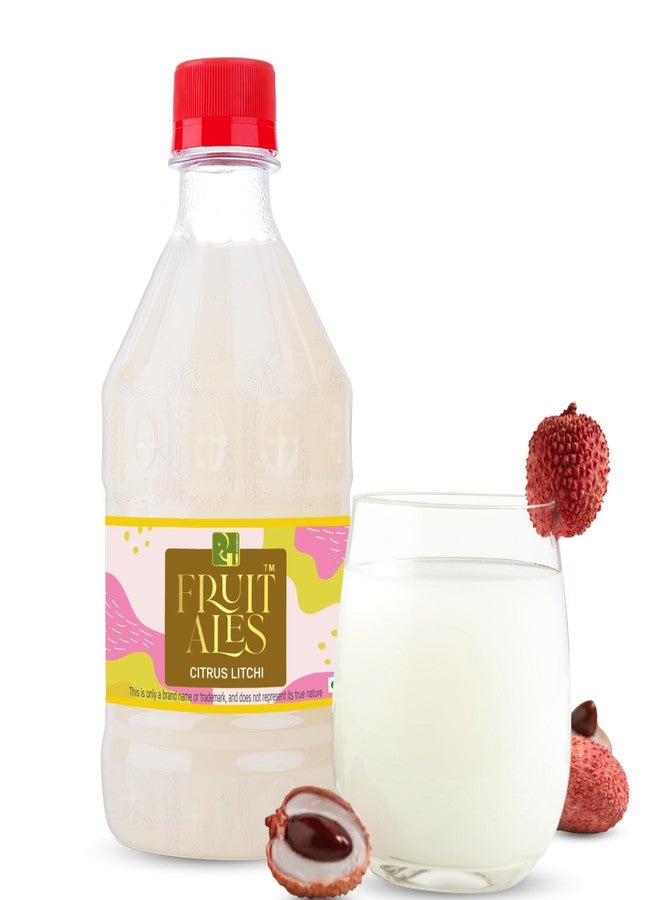 Dhampurgreen Citrus Litchi Mocktail Cocktail, Makes 10-12 Drinks Each Bottle, 300Ml Pour Add Stir & Sip Syrup Non Alcoholic Beverage - Image 1