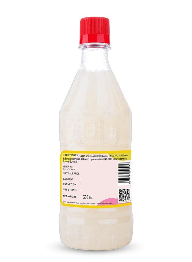 Dhampurgreen Citrus Litchi Mocktail Cocktail, Makes 10-12 Drinks Each Bottle, 300Ml Pour Add Stir & Sip Syrup Non Alcoholic Beverage - Image 3