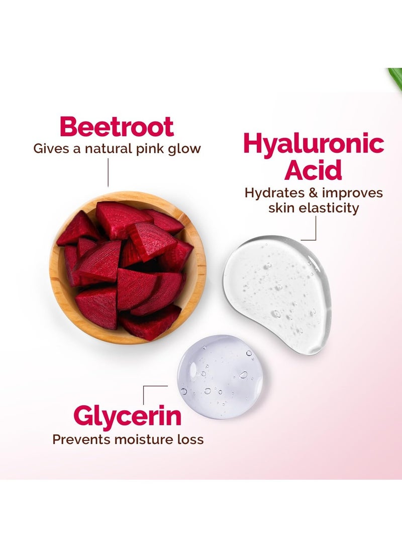Mama Earth Beetroot Hydraful Light Moisturizing Cream With Beetroot & Hyaluronic Acid|For Hydrated Pink Glow|For Face, Hand & Body|24H Moisturization|Quick Absorbing|Non-Greasy|Soft Moisturizer|200 G - Image 4