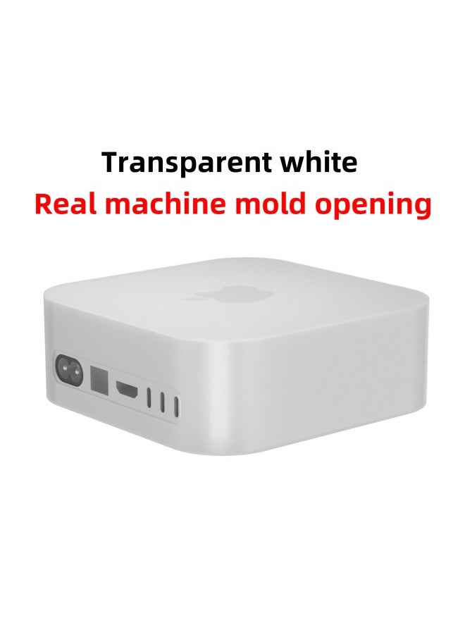 Generic - 2024 Mac Mini Computer Host M4/M4 Pro Anti-Fall Dustproof Silicone Protective Cover Durable Case For Apple Other Models-Specifications:Translucent - Image 1