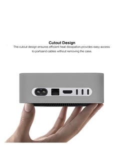 Generic 2024 Mac Mini Computer Host M4/M4 Pro Anti-Fall Dustproof Silicone Protective Cover Durable Case For Apple Other Models-Specifications:Translucent  - Image 3