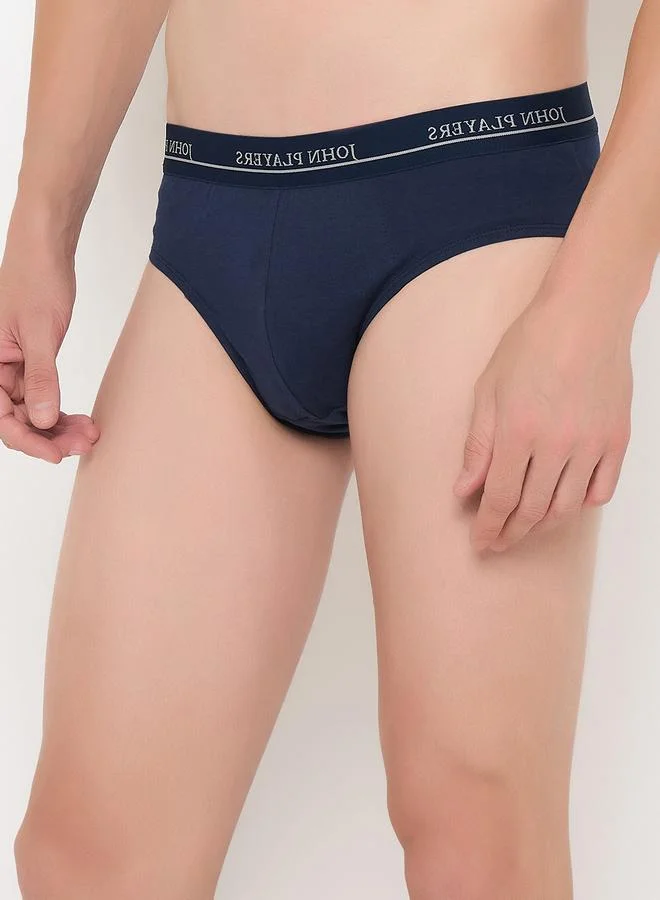 John Players Pack of 2 - Men Solid Briefs - 100% Cotton