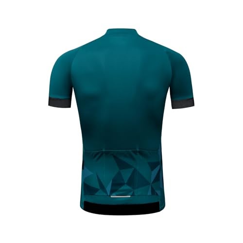Santic Cycling Jersey Men's Short Sleeve Tops Mountain Biking Shirts Bicycle Jacket with Pockets - Image 2