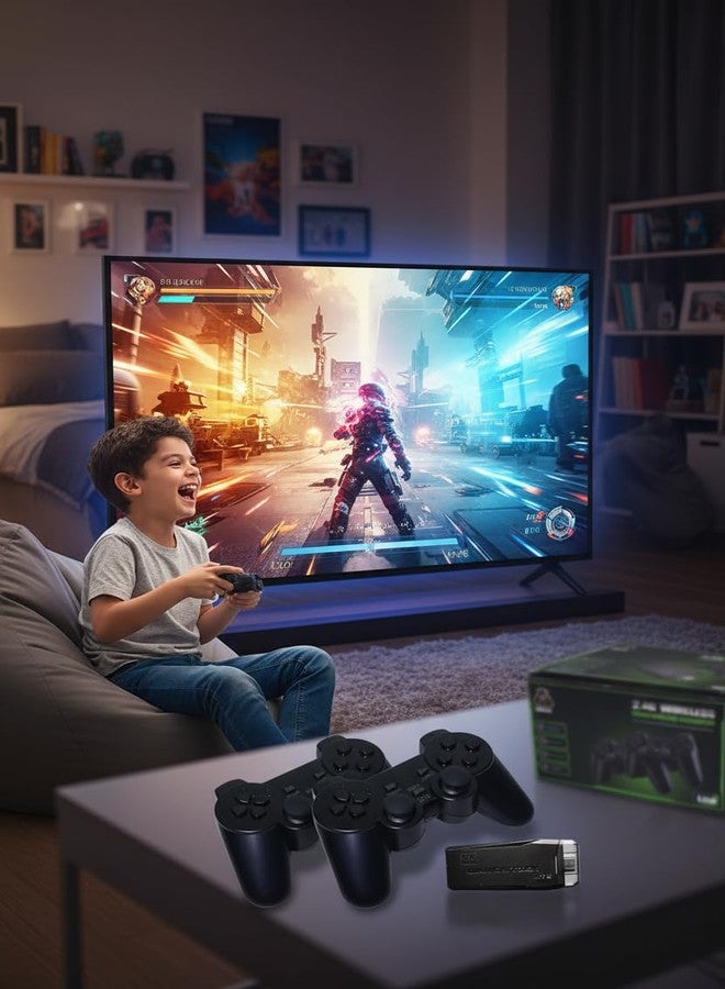 NextTech 4K Retro Gaming Console | Plug & Play HDMI Game Stick | 10,000+ Classic Games Built-in | Wireless Controllers | Portable Video Game System for TV | Family Fun - Image 4
