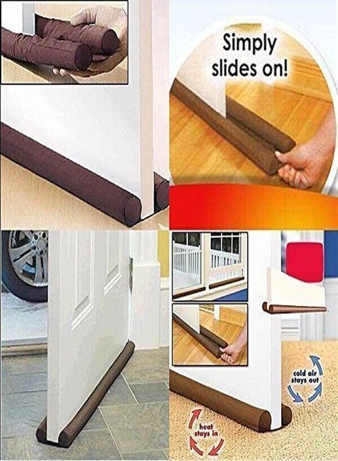 Ladila Door Draft Guard Stopper Energy Saving Protector Doorstop Home Decor Air Conditioner Split for Doors and Windows - Image 4
