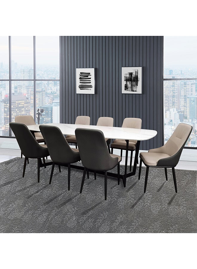 Home Box Barcelona 8-Seater Sintered Stone Dining Set 100 x 75 x 240 cm  - Image 1