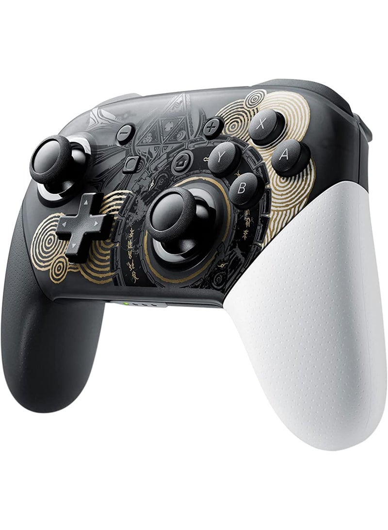 Zikra Switch Pro Controller Thumb Grips, Compatible with Switch OLED/LITE Controller, Wireless Pro Controller for Switch, Rechargeable Remote Controller with NFC, Wake Up Function- Black - Image 1
