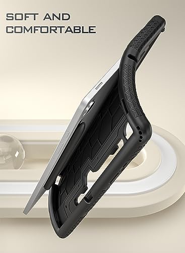 Poetic TurtleSkin Case for Samsung Galaxy Tab S9 (2023 Release) 11 inch Case with S Pen Holder, Heavy Duty Shockproof Kids Friendly Protective Silicone Cover, Black - Image 5