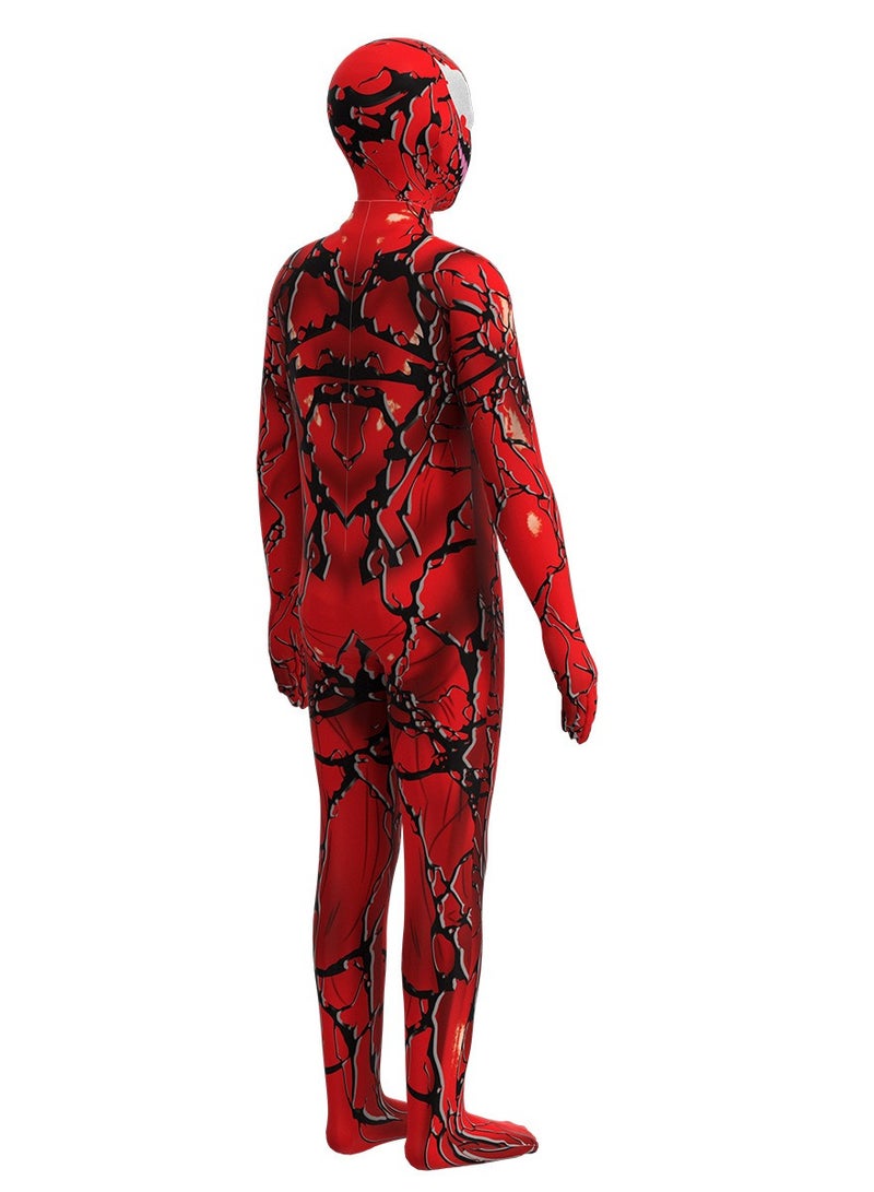 Venom 2 Red Venom Jumpsuit Bodysuit Spider-Man Hero Costume Stage Dress Up Costume - Image 4