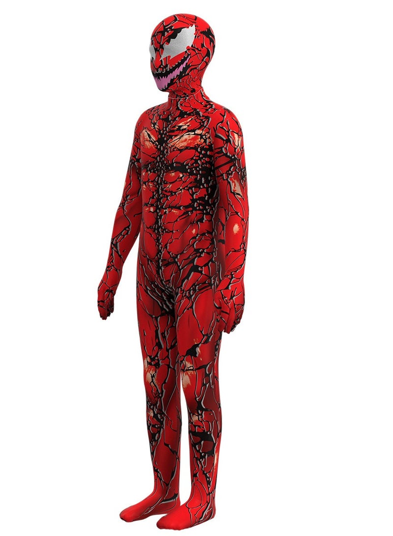 Venom 2 Red Venom Jumpsuit Bodysuit Spider-Man Hero Costume Stage Dress Up Costume - Image 5