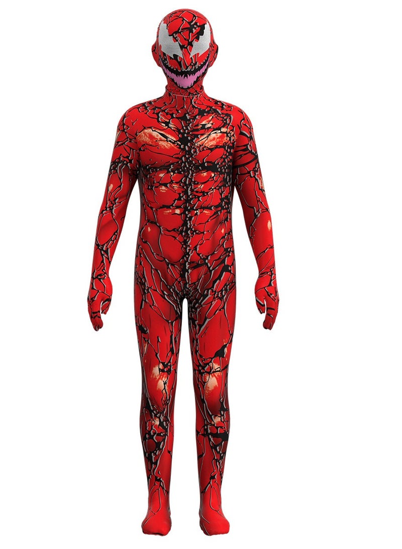 Venom 2 Red Venom Jumpsuit Bodysuit Spider-Man Hero Costume Stage Dress Up Costume - Image 1