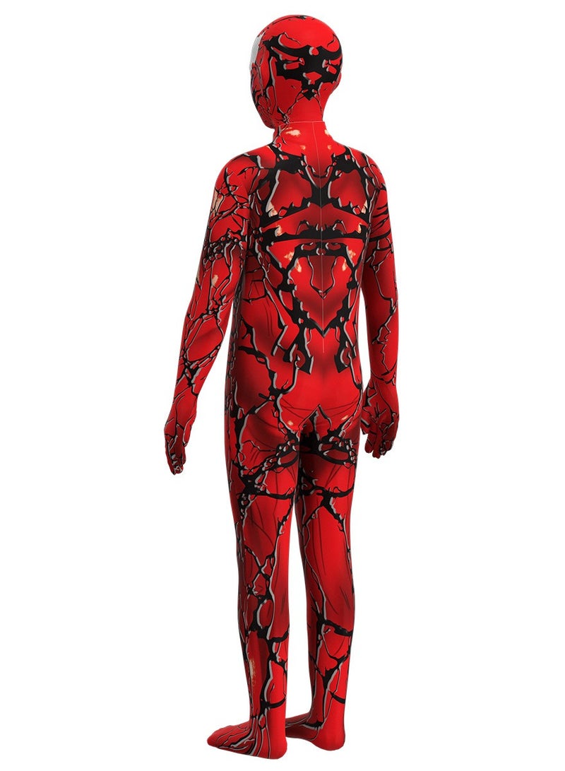 Venom 2 Red Venom Jumpsuit Bodysuit Spider-Man Hero Costume Stage Dress Up Costume - Image 3