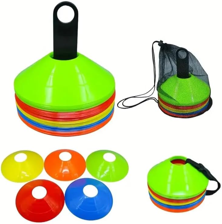Marker Cones Set - 50 Pack Multi-Color Soccer Training Disc Cones - Image 1