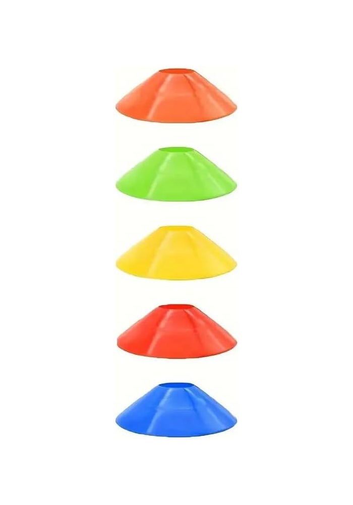 Marker Cones Set - 50 Pack Multi-Color Soccer Training Disc Cones - Image 5
