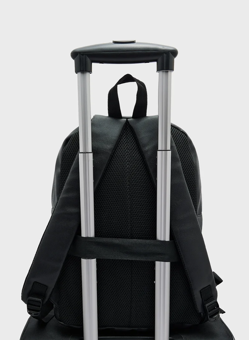Robert Wood Printed Casual Backpack With Laptop Compartment