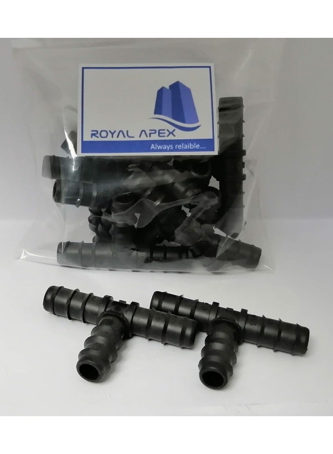 Royal Apex Irrigation Accessories | Uv-Resistant High Quality Pvc Garden Fittings | Suitable For Home Indoor And Outdoor Irrigation Supply Pack Of 10 (Tee 13-16Mm) - Image 3