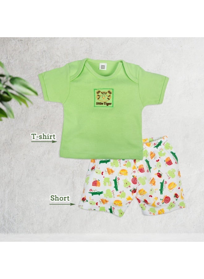 Mee Mee Cotton Soft Pampering Gift Set Hamper for New Born, Baby Boy, Baby Girl (8 Pieces, Green) - Image 2